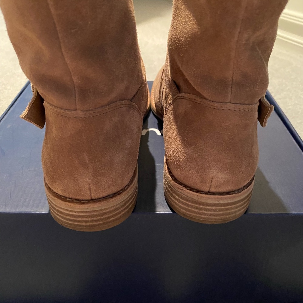 Splendid Suede Caramel Color Ankle Boots - Picture 7 of 9
